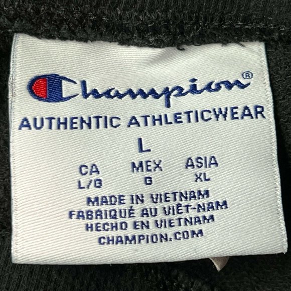 Champion Jogger Sweatpants Mens Large Black Drawstring Pockets Casual Co… - Picture 3 of 9